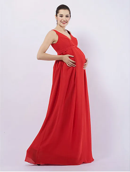 chiffon maternity bridesmaid dress Zapakasa Women Dusty Blue Maternity Bridesmaid Dress Ruched Convertible  Boho Chiffon Long Wedding Party Dress