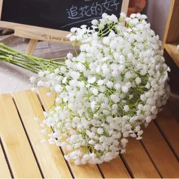 Hot 33cm/12.99 "Längd konstgjorda blommor Simulering Starry Gypsophila Babysbreath Bush Home Decoration Wedding Flower Flower