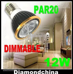30 adet Yüksek güç par20 led ışık Dim LED Ampuller PAR 20 9 W 12 W 15 W Spot E27 / GU10 / E14 / B22 Beyaz Sıcak Beyaz kapalı aydınlatma
