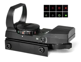Chasse Tactique 20mm Holographique 1x22x33 Réflexe Rouge Vert Dot Sight Portée