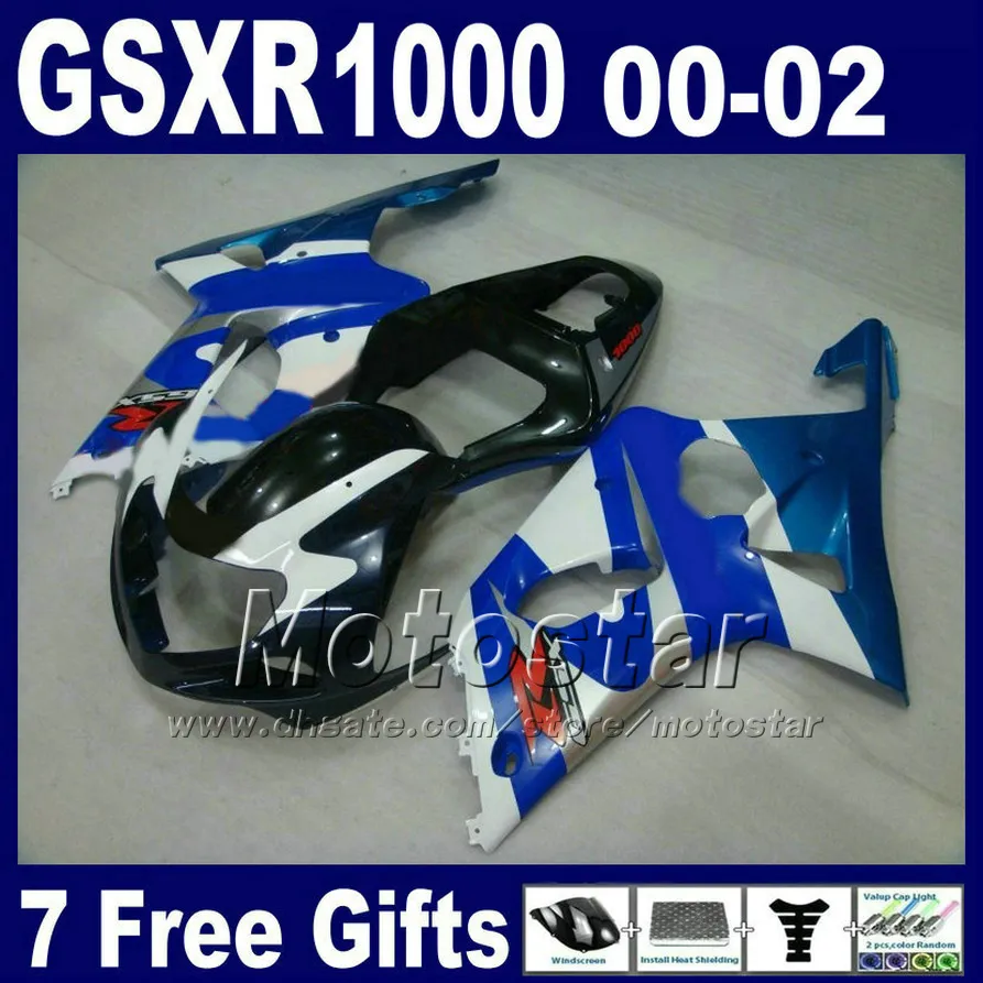 専用 Suzuki GSXR1000 K2 2000 2002 GSX R1000のシルバーブルーブラック