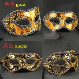 Ny mask Kvinnor Sexig Hallowmas Venetiansk Mask Maskeradmasker Ljuspläteringsmask Ball Party utsökt man Julklapp 20st/lot