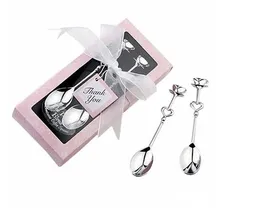 Kształcie w kształcie serca Kawa Ze Stali Nierdzewnej Tea Pomiarowa Spoon Wedding Lover Favors Prezent