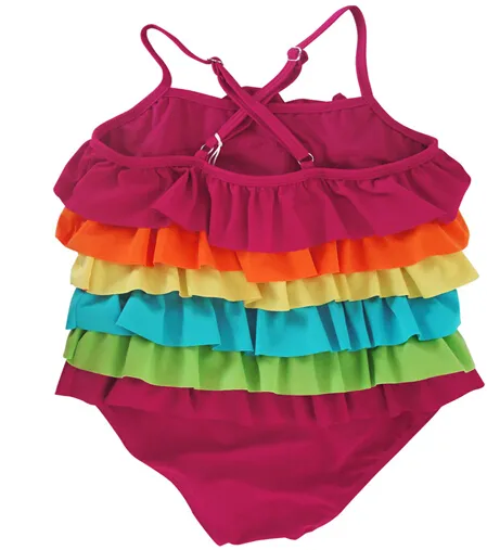 Rainbow One Piece Dress Girls Swimsuits For Girls Hot Selling 2014 ...