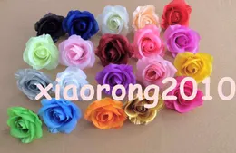 Fler färger för de bästsäljande 100st konstgjorda blommorna Silk Camellia Rose Pion Flower Heads 7--8cm 20 färger tillgängliga U Välj färg