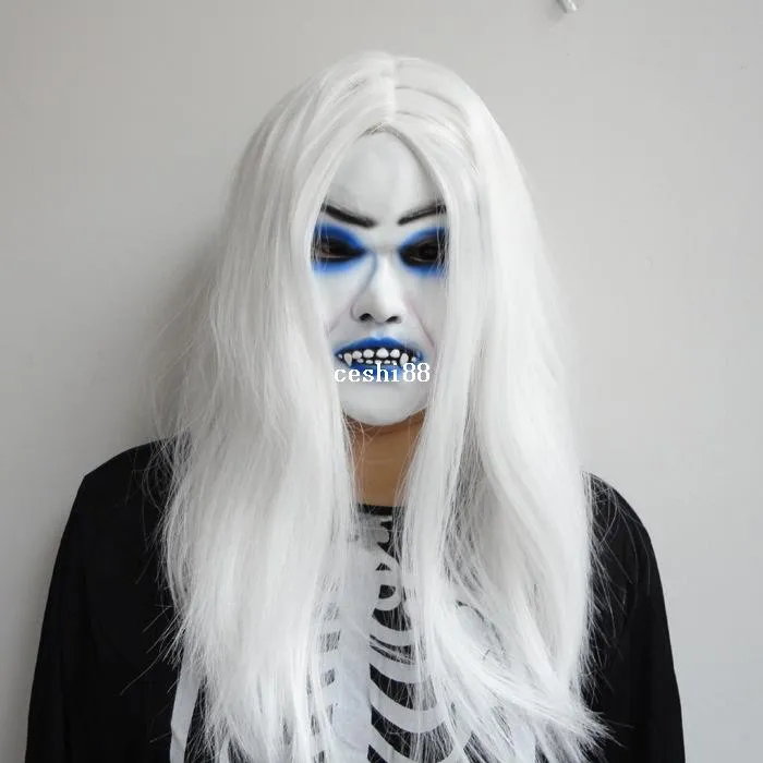ORHA Máscara adulta assustadora de bruxa horrível de Halloween com