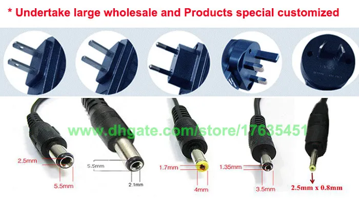 7V 2A AC/DC Power Supply Adapter - Replacement With 2.5mm X 5.5mm Center Tip