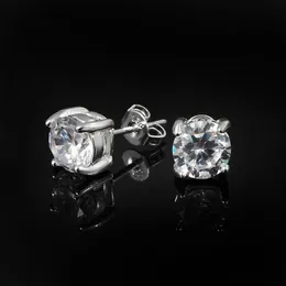 2014 novo design de qualidade superior 925 sterling silver swiss CZ diamante brincos da moda jóias frete grátis presentes de casamento