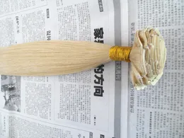 brasilianische menschliche Jungfrau Remy gerades Haar Schuss Clip in Haarverlängerungen unverarbeitete blonde Farbe menschlichen Erweiterungen mit 18clips