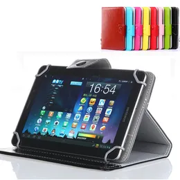 Beste 7 8 9 10 inch Multi-color Lederen Case Flip Cover Ingebouwde Kaart Geknikte Universele Lederen Tablet Case voor Tablet PC