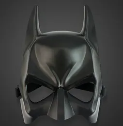 Partihandel - Halloween kostym fest mask tecknad simulering manliga vuxna batman svart plast och halv ansiktsmask 10st/lot