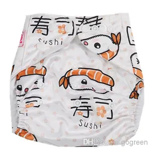 Reusable Baby Soft Cloth Diaper Nappy Toddler Training Pants Print Diapers Washable Waterproof Fresh Color with Bamboo Insert A5