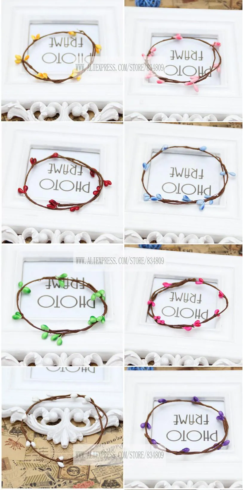 Wholesale Diy Garland Poundstretcher Artificial Flowers Head Ring