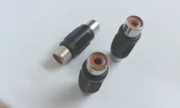 200 sztuk RCA Phono Coupler Kobieta do żeńskiego Audio Video Connector Adapter