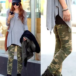 Wholesale-Womens Camouflage Army Print Stretch Cool Sexy Pants Skinny Leggings Trousers Freeshipping Dropshipping