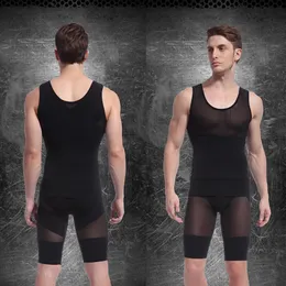 Wholesale-Men Body Shaper Vest Shapewear Corset Slimming Shirt Tight Girdle Underwear New For Free Shipping