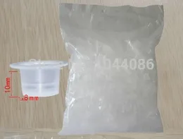 Wholesale-1000Pcs 8*10 Plastic Tattoo Ink Cups For Permanent Tattoo  Eyebrow  Pigment Container Caps Disposable Accessories