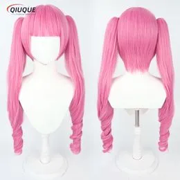 Perruque Cosplay K-pop Mira - Cheveux Longs Roses (environ 100 Cm), Réglable, Pour Halloween, Fête, Déguisement