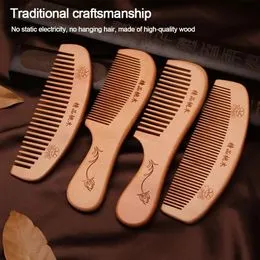 Peine De Diente Ancho De Madera De Bambú Natural, ... - Grandado