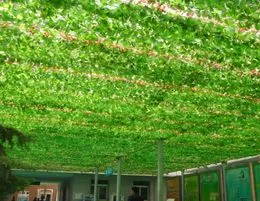 Enredaderas Artificiales De Ratán Con Hojas Trepadoras - 43 Pulgadas, UV Resistentes, Para Decorar Paredes, Jardín O Interior