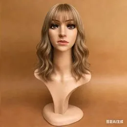 Tête De Mannequin Coiffure Avec Vrais Cheveux - Pour Entraînement Et Pratique