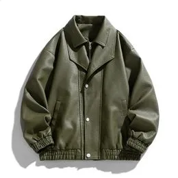 Veste Moto Vintage En Coton Militaire Vert - Pour Homme, Taille 82cm De Tour De Poitrine, Neuf