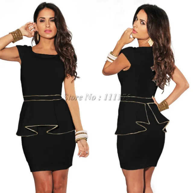 Black And Gold Prom Dresses Elegant Peplum Dress... From Xingyan01, $18.18 In Bulk | DHgate.Com Black And Gold Prom Dresses Elegant Peplum Dress... From Xingyan01, $18.18 In Bulk | DHgate.Com