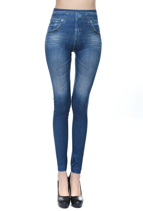 Jeggings des femmes bordees de toison d hiver Leggings elegants Genie Slim