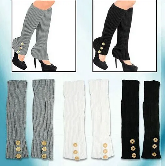 Button Leg Warmers Dance Socks Warm Up Knitted Booty Gaiters Boot Cuffs  Socks Boot Covers Leggings Tight #3938 From 34,33 €