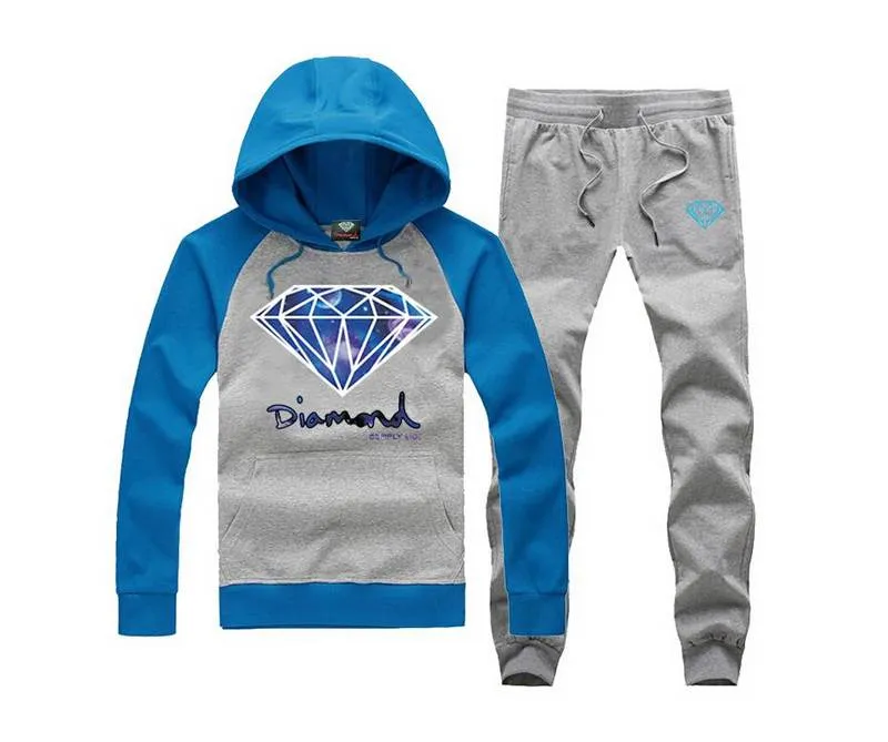 A 5xl Diamond Supply Sweat Suit New Mens Designer Fashion Brand