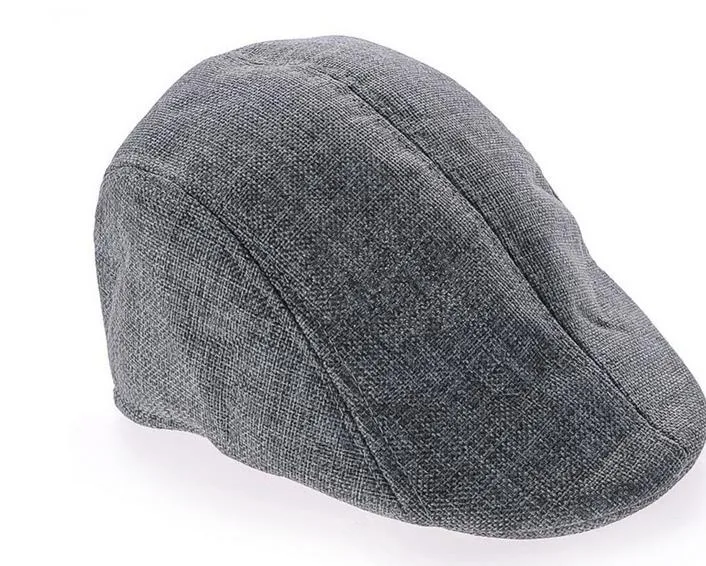 Beret Hats For Men Vintage Cabbie Hat Linen Cotton Blend Newsboy Cap Retro Hats For Women French Style Golf Driving Flat Artist Hat Xmas Gift