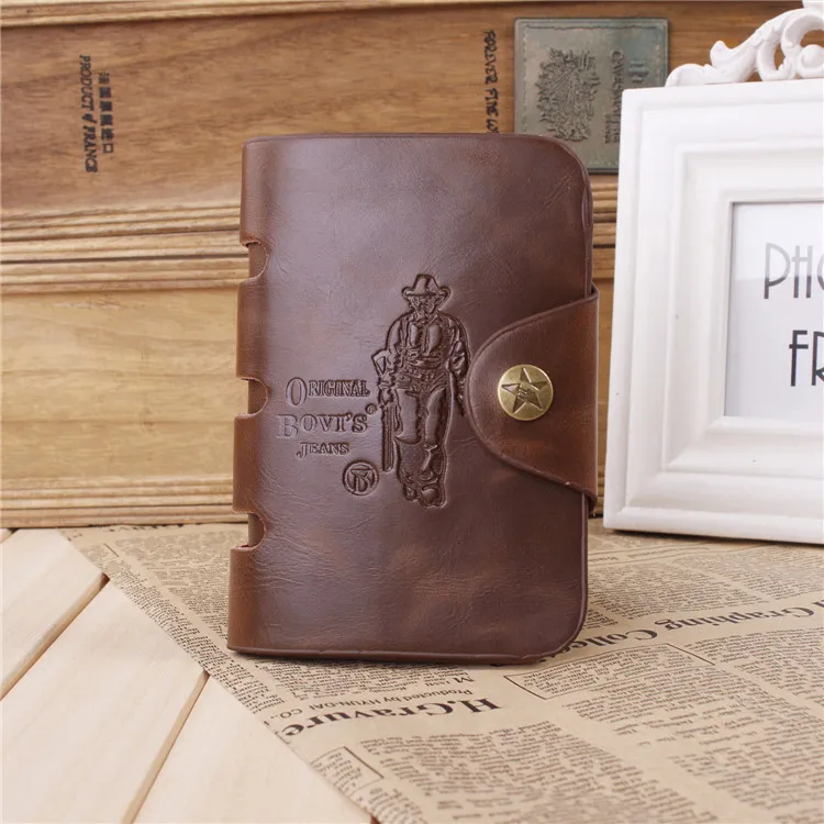 A Estrenar Cartera Para Hombre Estilo Vaquero Marr n Ola De Dinero