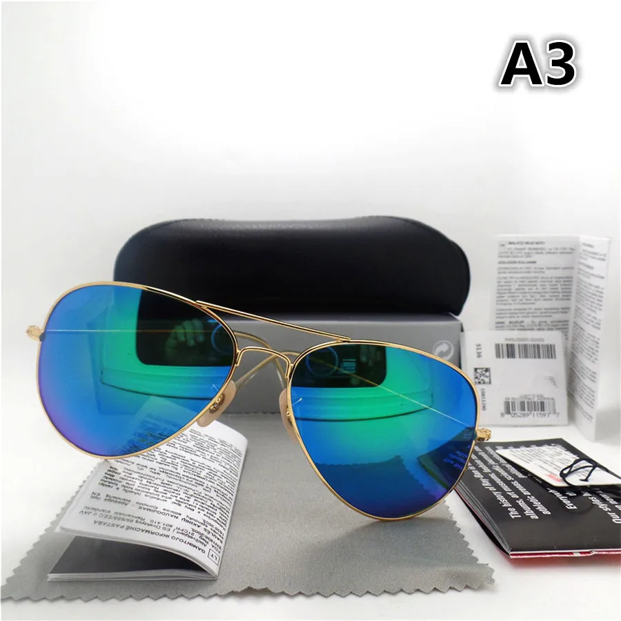 UV400 Glass Lens Sunglasses For Men And Women Vintage Sport Style With Box  And Stickers From Aiyueele10, $11.7