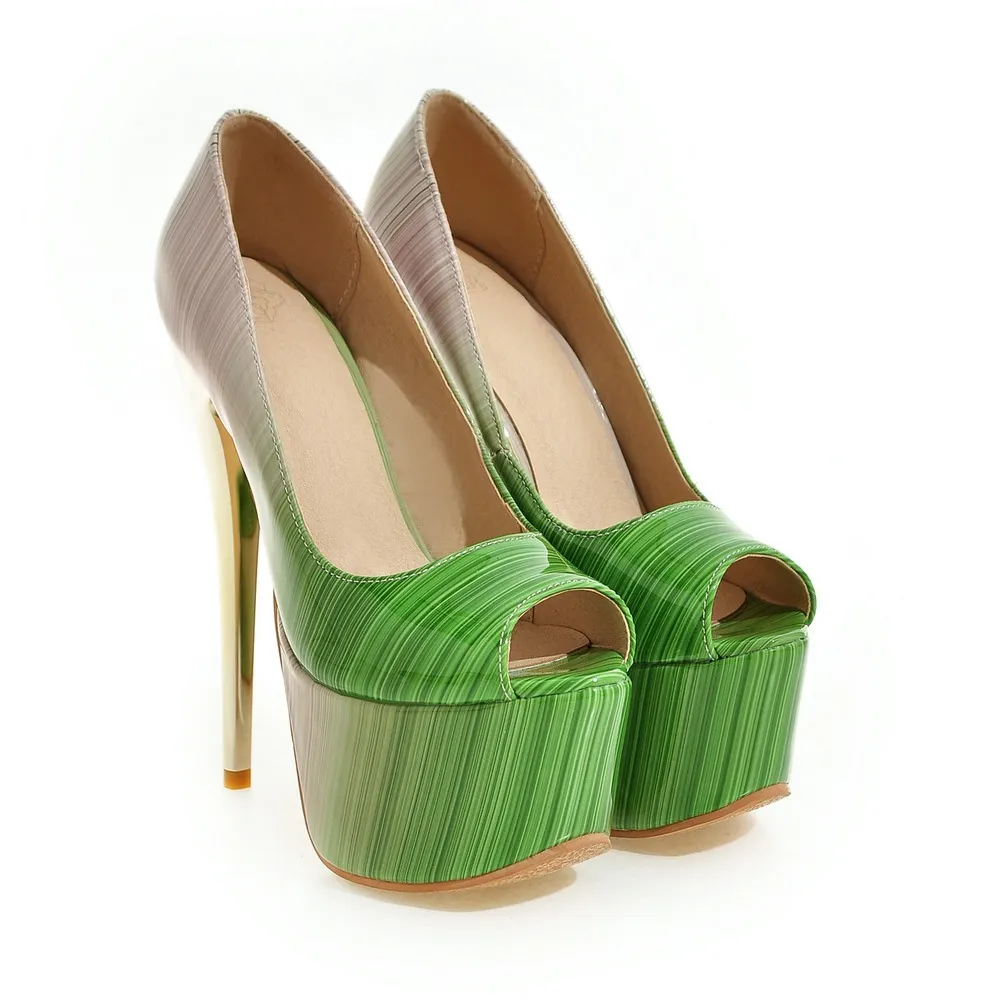 Wholesale Stunning 16CM Platform Peep Toe Heels Platform Pumps For Women Perfect For Parties Weddings And Special Occasions Available In Big Sizes Y 12 85 At Only 37.19 DHgate.Com