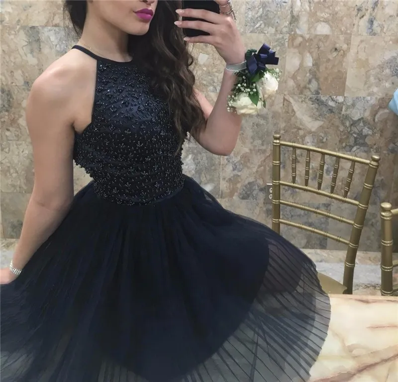sachin and babi light blue dress Short Sequin Homecoming Dress with Embroidered Flowers– PromGirl main image 0