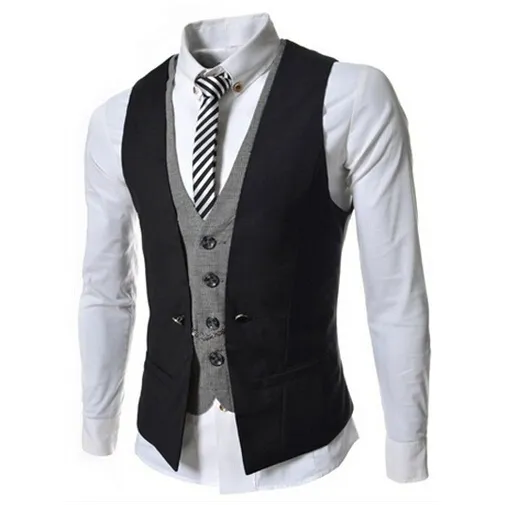Men's casual suit vest deals