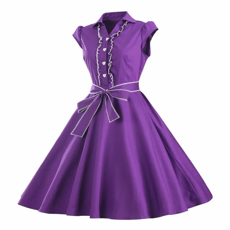 Retro 50s 60s Dresses: Elegant Audrey Hepburn Style Cocktail