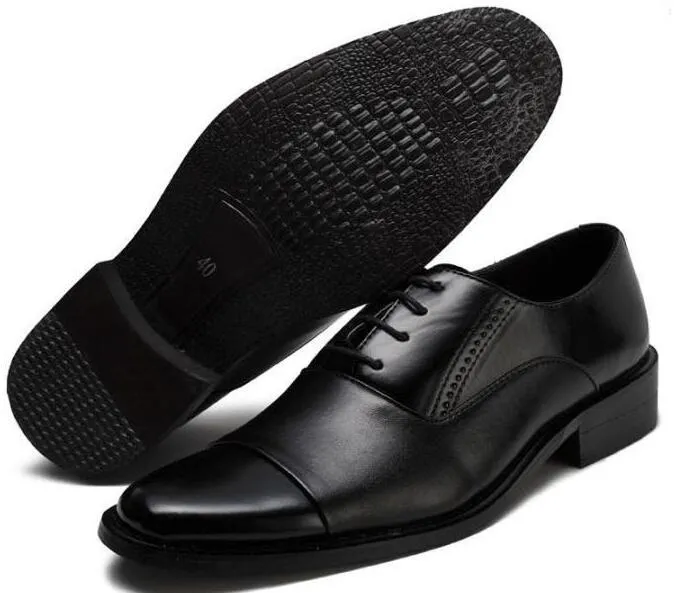 Oxford Shoe Mens Black Wide Dress Shoes Wholesale Mens Leather Oxford Dress  Shoes Formal Pointed Toe
