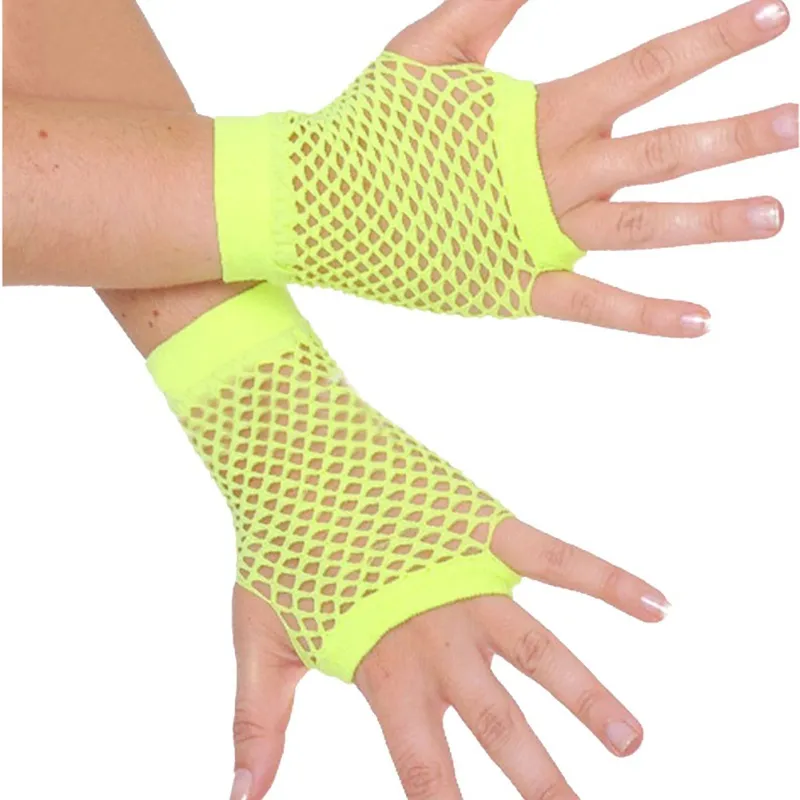 Summer Mesh Fingerless Gloves Mesh Gothic Gloves For Girls