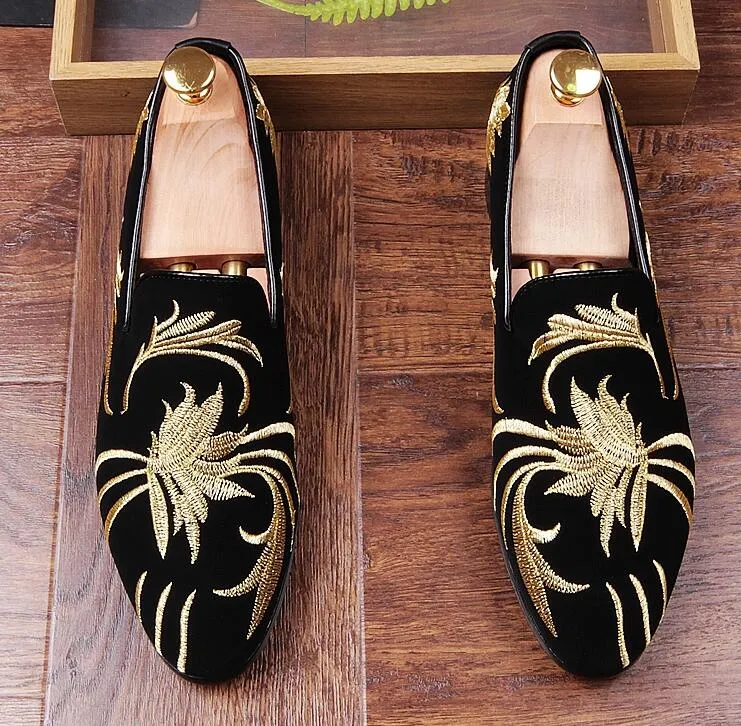 Premium Embroidered Dress Shoes: Red & Gold Formal Occasion Footwear - Shop  Now! from Dhgate Dress Shoes - price 48.25