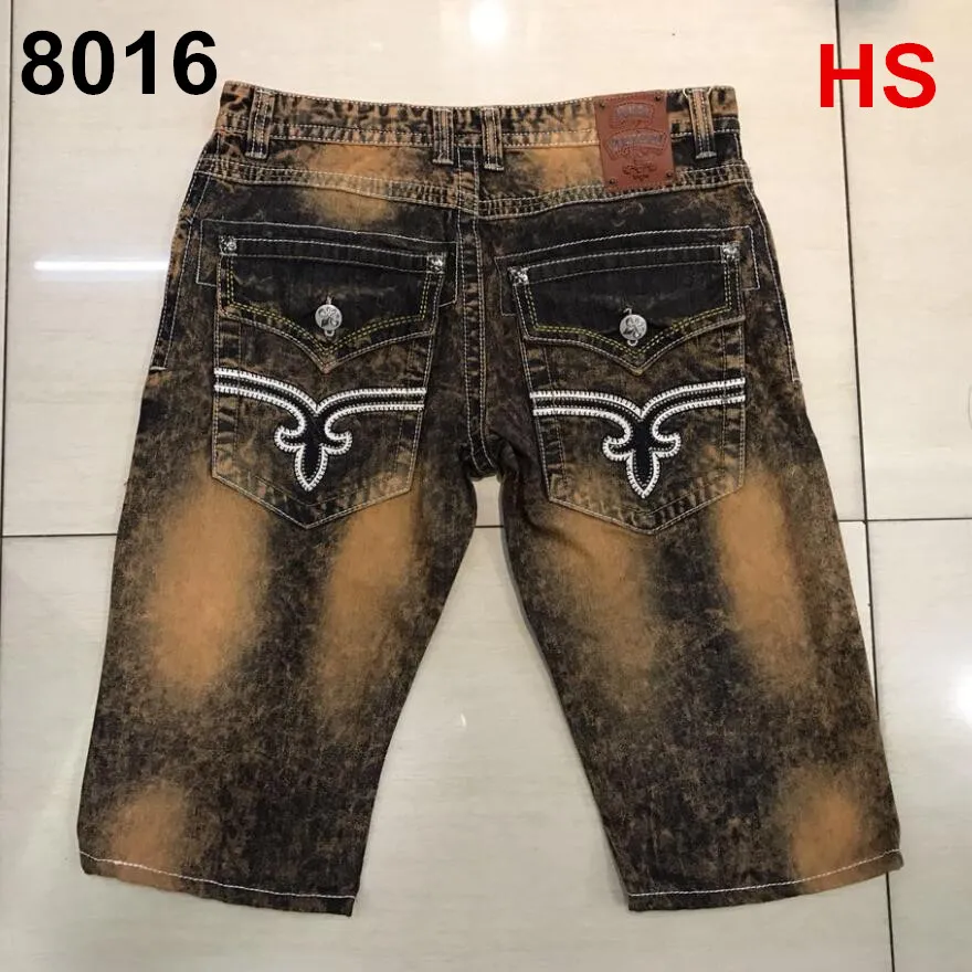 Neue Hip Hop Mode Herren Rock Revival Jeans Shorts Klassische