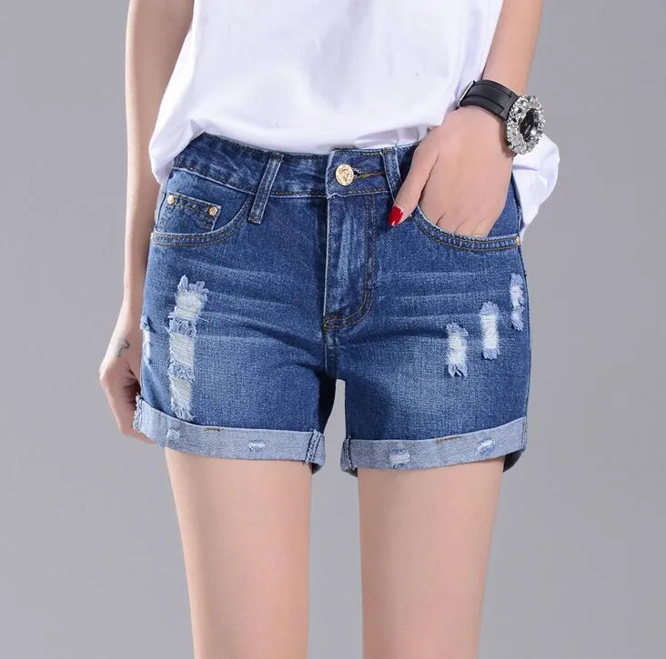 Women Star Tassel Pocket Button Ripped Slit Denim Shorts Casual Homewear  Pants Bottoms Female Trousers Ladies Exercise Shorts - AliExpress