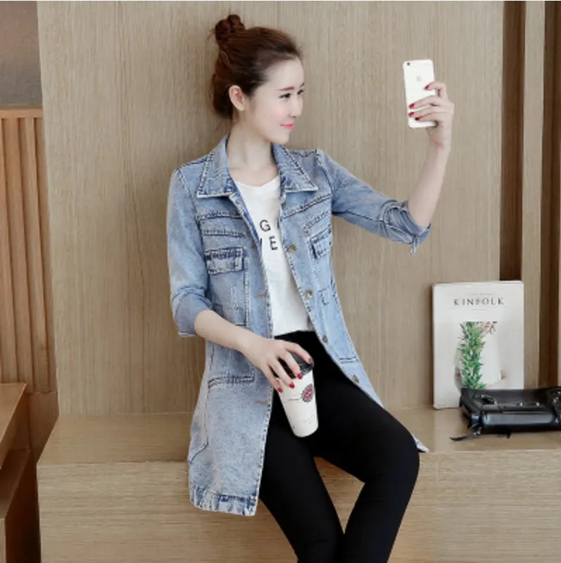Womens Jackets Korean Fashion Pocket Denim Jacket For Women Vintage Turn  Down Collar Button Up Outerwear Harajuku Casual Allmatch Cowboy Coats  230815 From Zhao04, $28.76 | DHgate.Com