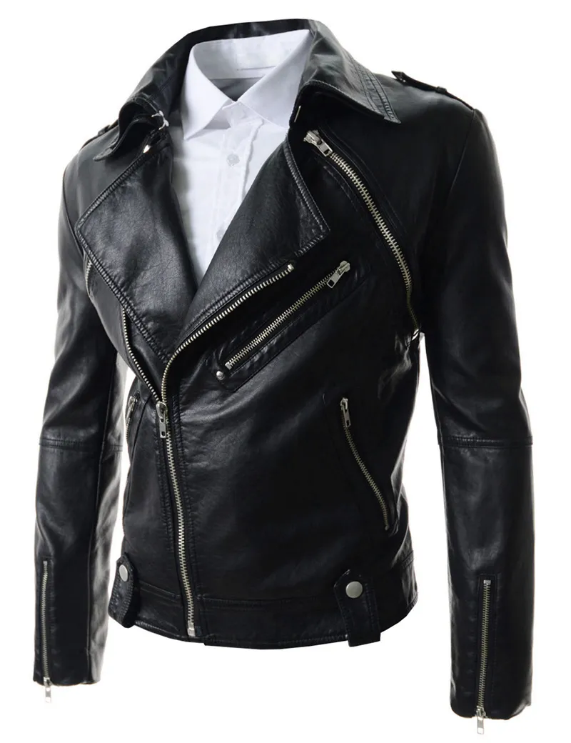 Wholesale 2017 Men Leather Jackets Winter Autumn Male Motorcycle Biker Jackets Faux Leather Coats Vests Jaqueta De Couro Masculino YL749 3 974 DHgate