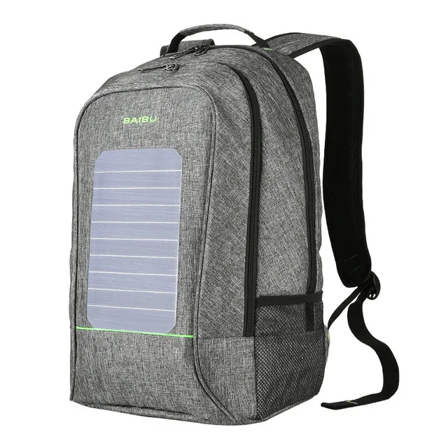 BAIBU Hommes Sac Dos 10W Energie Solaire Dos Usb Charge Anti