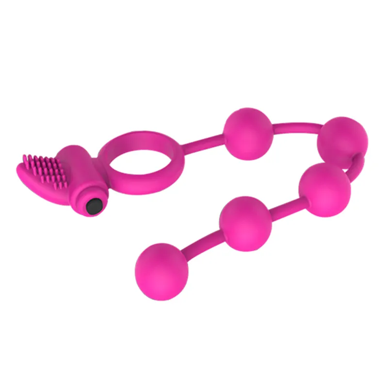 anal+sex+toys+for+couples 3-in-1 Vibrating Cock Ring & Anal Bead Prostate Massager – Delay Erect –  Domlust main image 1