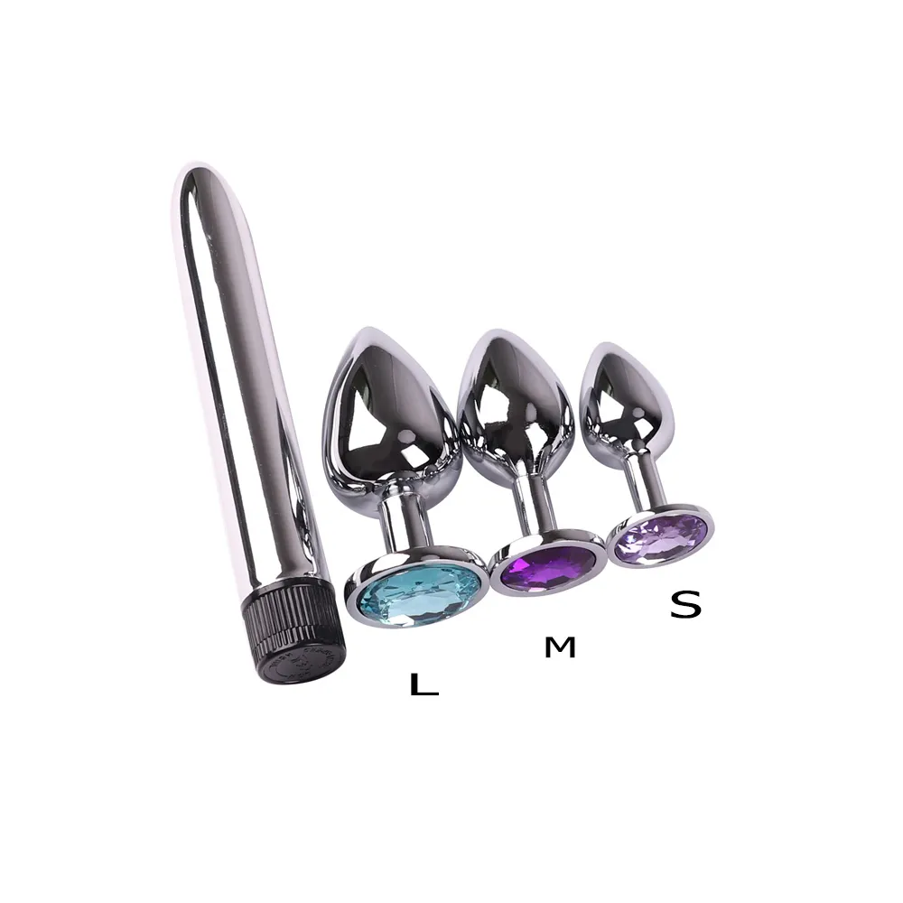 Stainless Steel Anal Butt Plug Set With Glass Bead... From Zhengrui09,  $7.03 | DHgate.Com