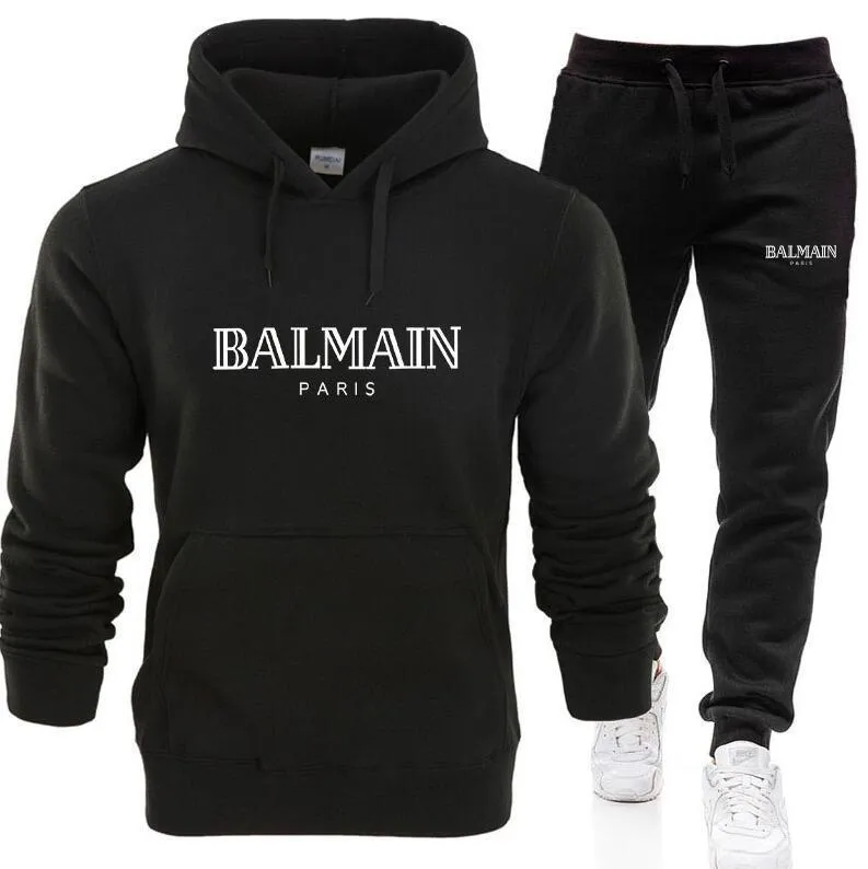 Balmain tracksuit grey outlet