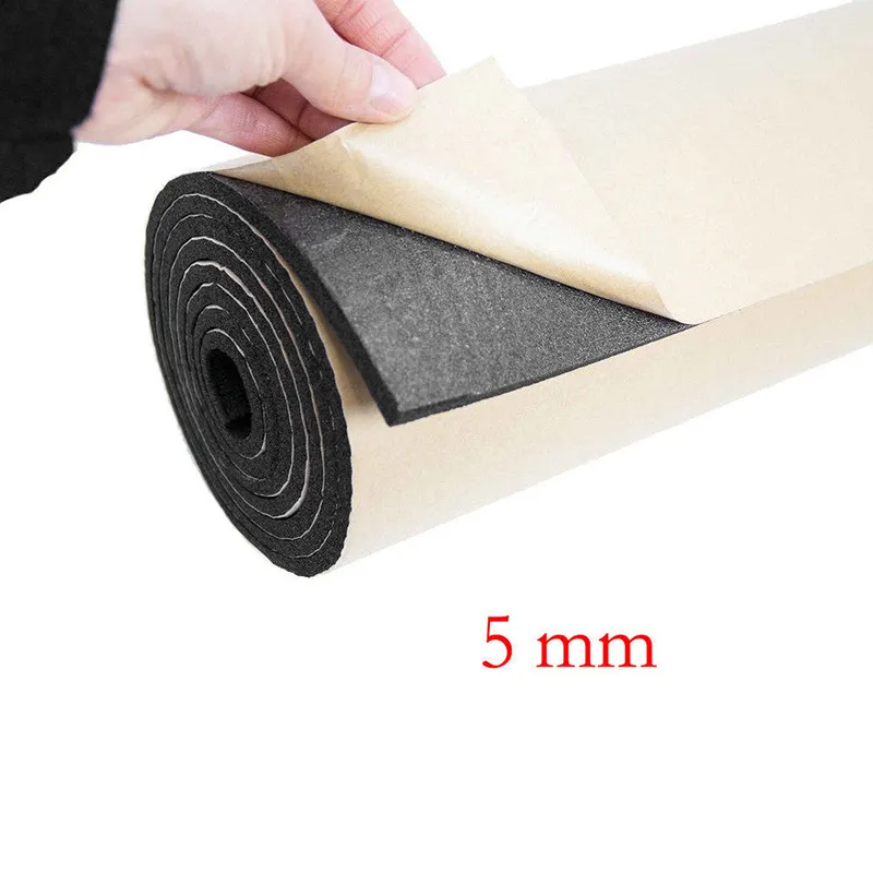 Hot Sale Factory Price1 Roll 3mm 5mm 8mm Car Acoustic Foam Rubber Sound  Insulation Mat Car Speakers Soundproofing Vibration Isol From  Familyflooring, $45.23