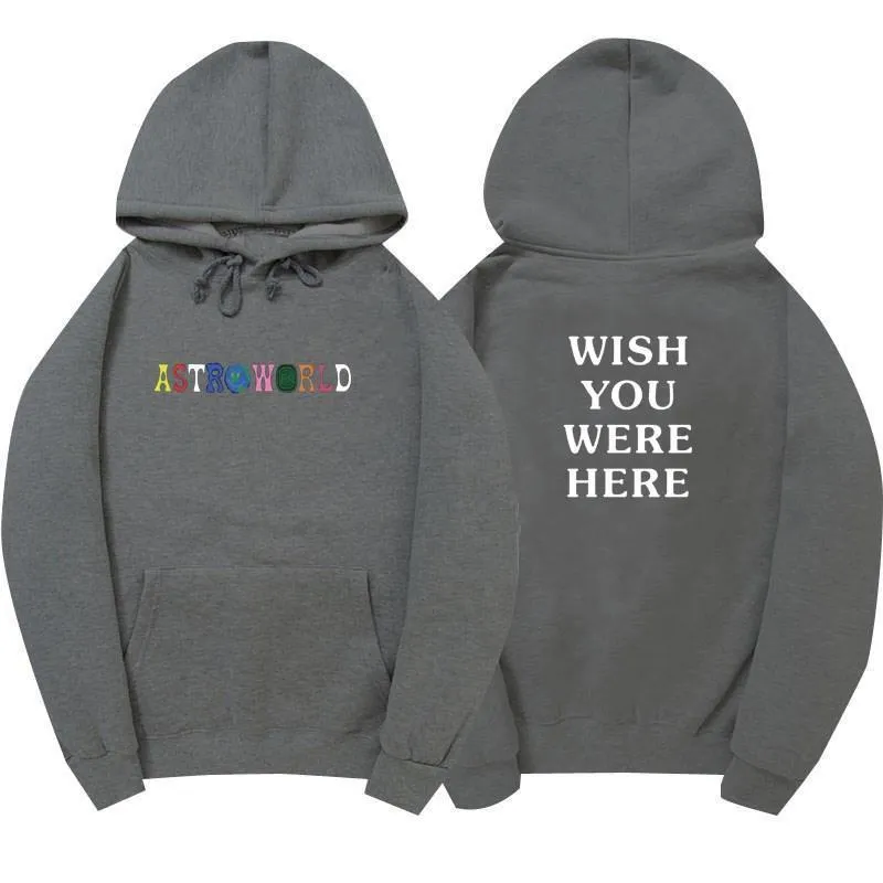 Street Wear Men Travis Scott Astroworld WISH YOU WERE HERE Hoodies